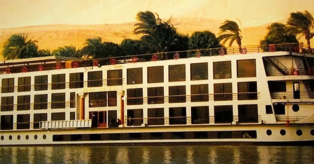 Nile Dolphin cruise sailing on the Nile River