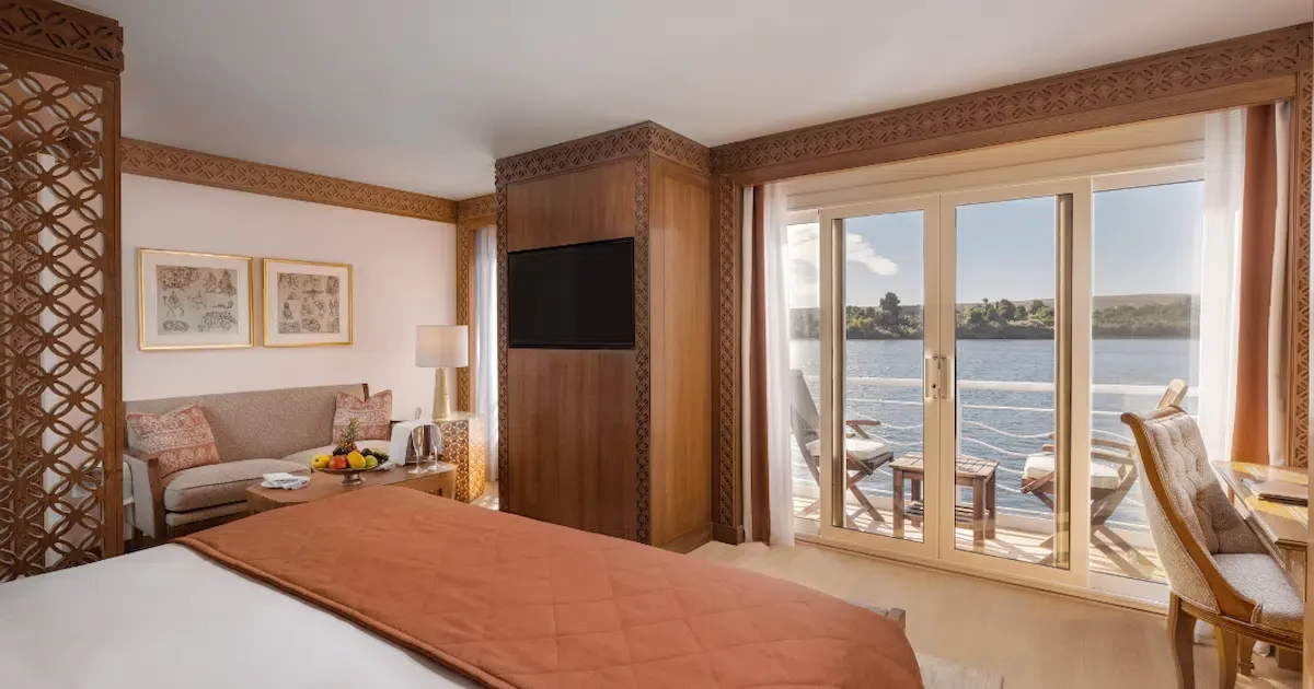 Private suite with balcony on Jaz Senator Nile Cruise