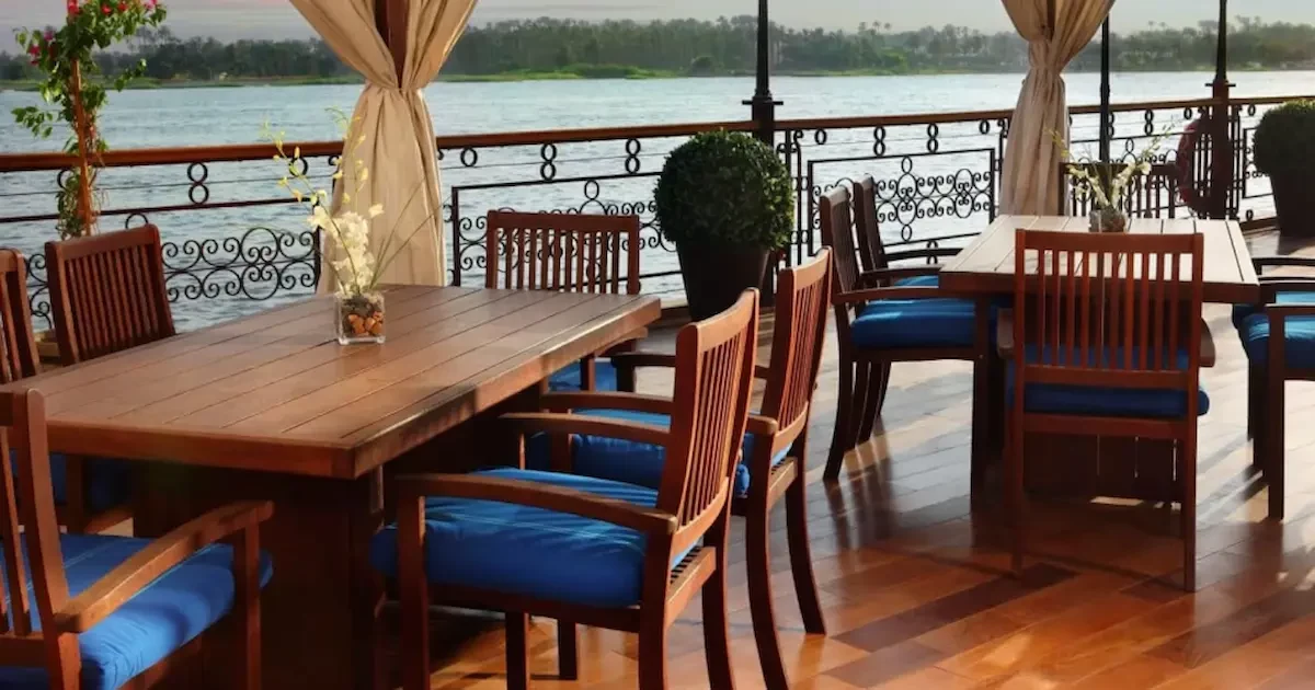 Sonesta Amirat Dahabiya deck view on the Nile
