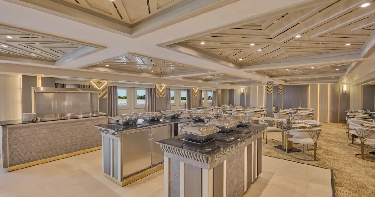 Cleopatra Nile Cruise dining area
