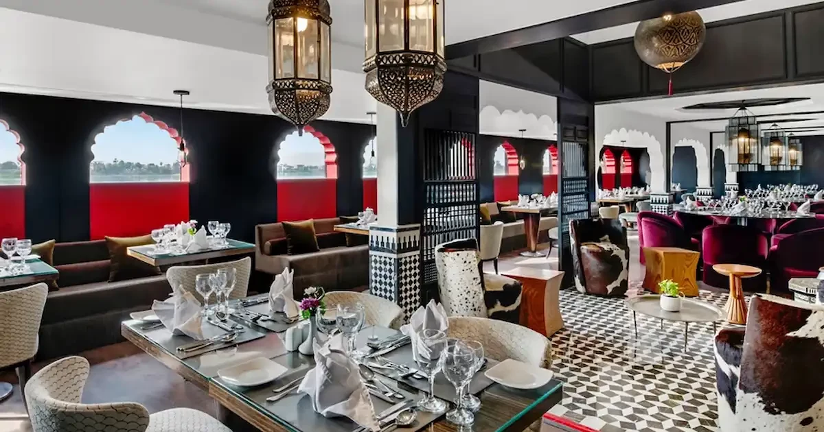 Gourmet restaurant aboard Movenpick MS Darakum