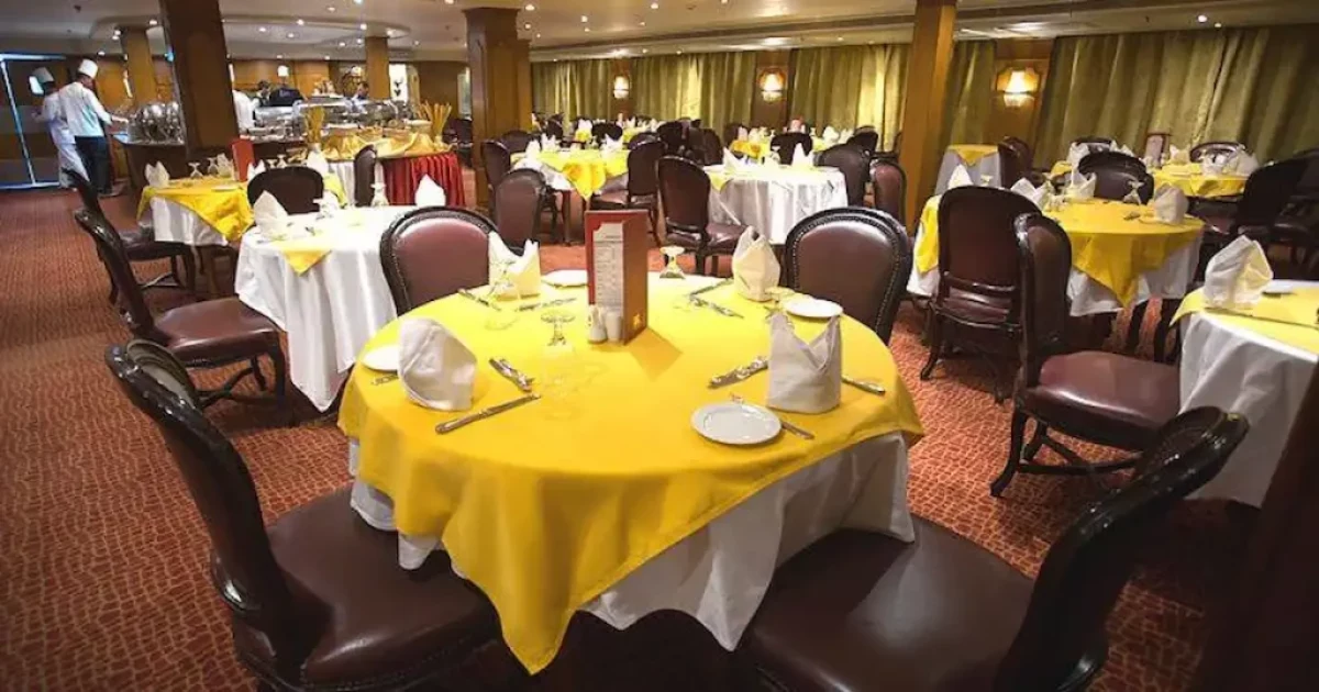 Fine dining aboard LA Sarah Nile Cruise