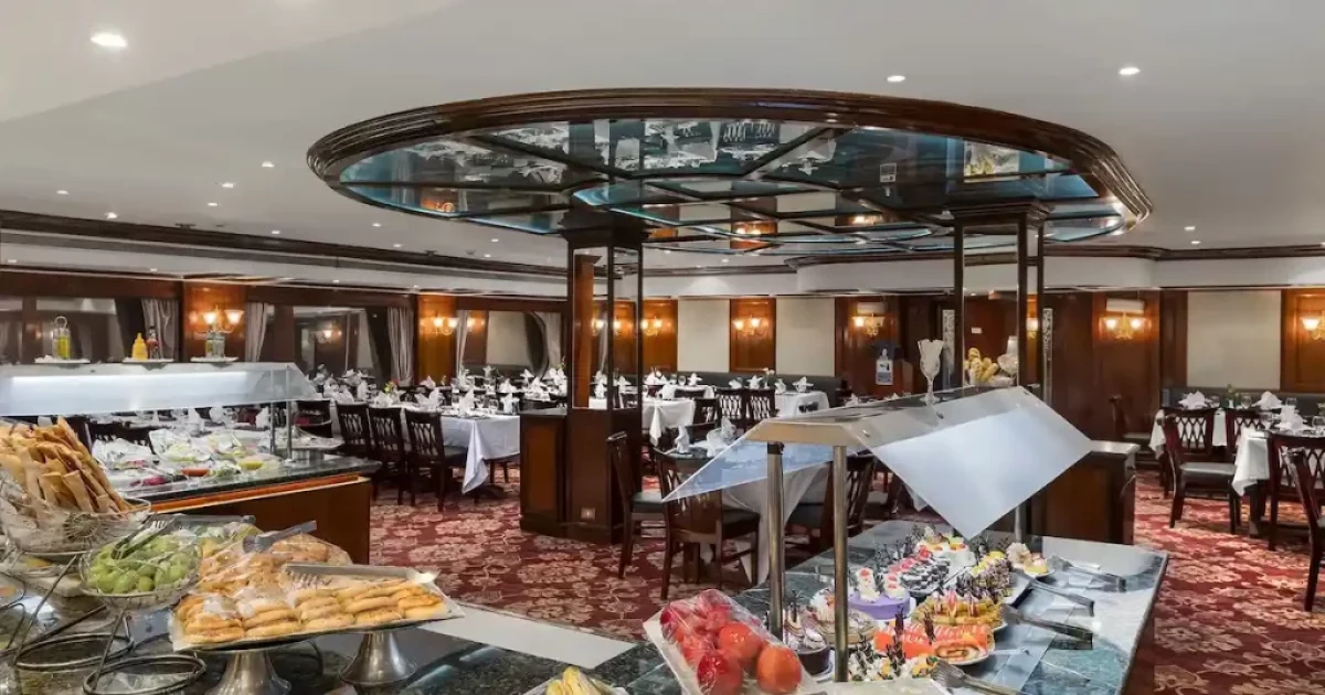 Onboard restaurant on Radamis II Nile Cruise
