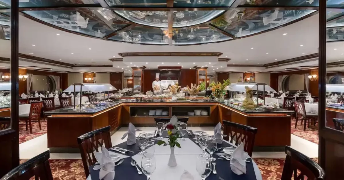 Onboard restaurant on Radamis II Nile Cruise