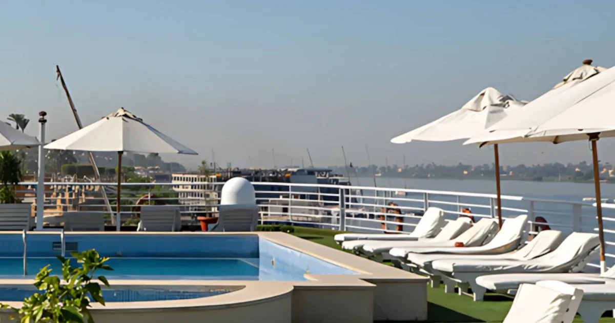 Al Kahila Nile Cruise sundeck pool