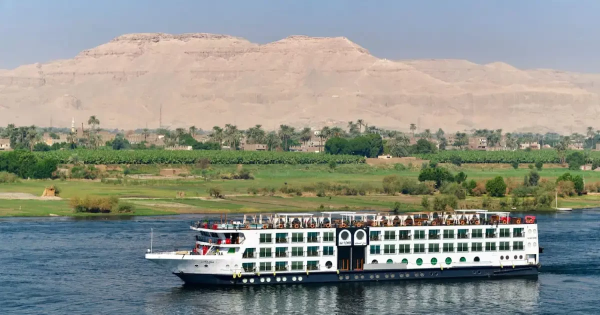 MS MayFlower Nile Cruise sailing on the Nile River