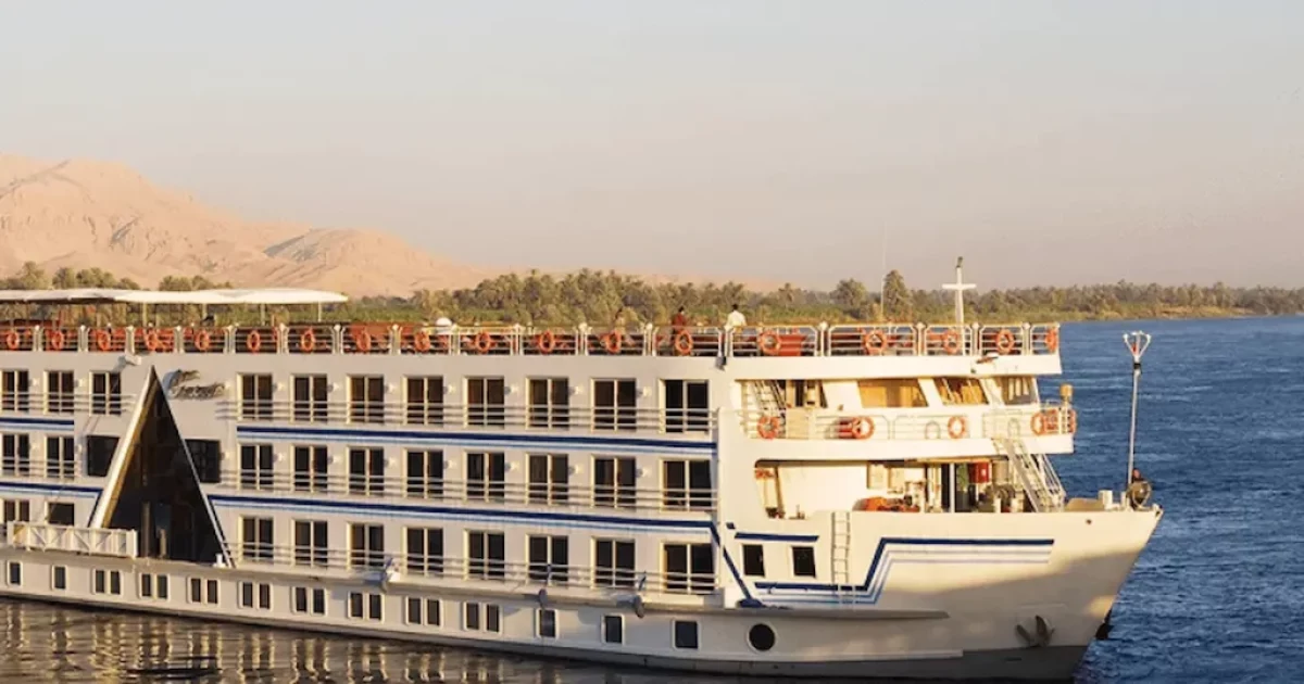 Dining onboard Princess Sarah II Nile Cruise