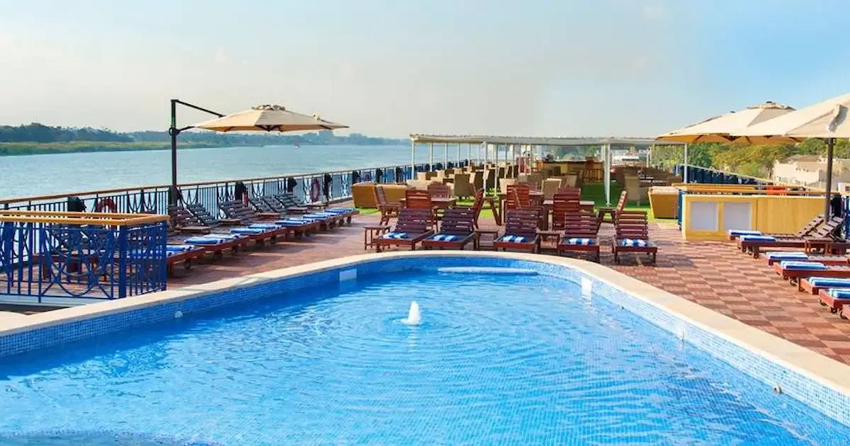 Dining aboard Amwaj Nile Cruise