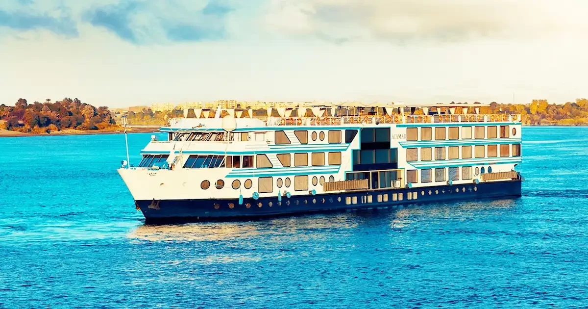Acamar Nile Cruise sun deck with pool