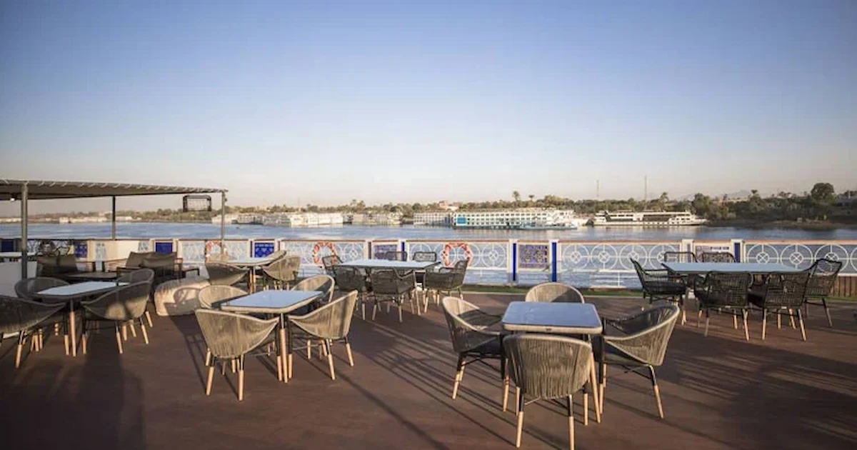 Semiramis III Nile Cruise sun deck with seating