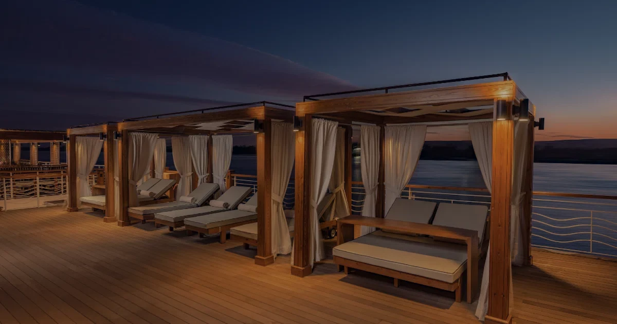 Jaz Senator Nile Cruise sundeck with Nile view