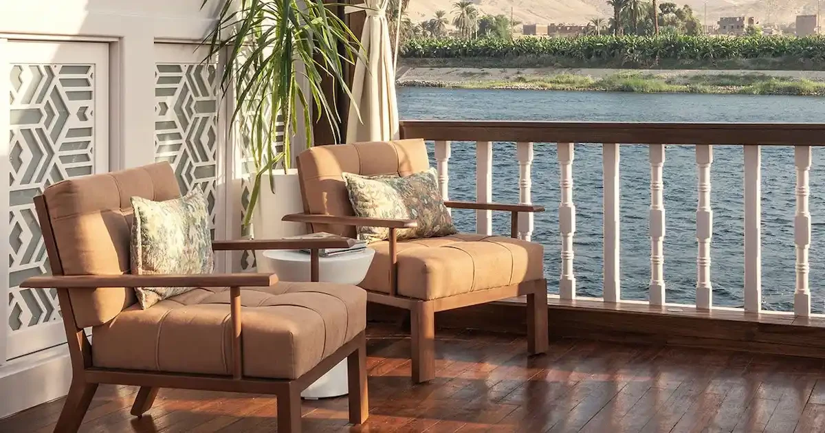 Traditional Dahabiya sailing during a 4-night Nile cruise