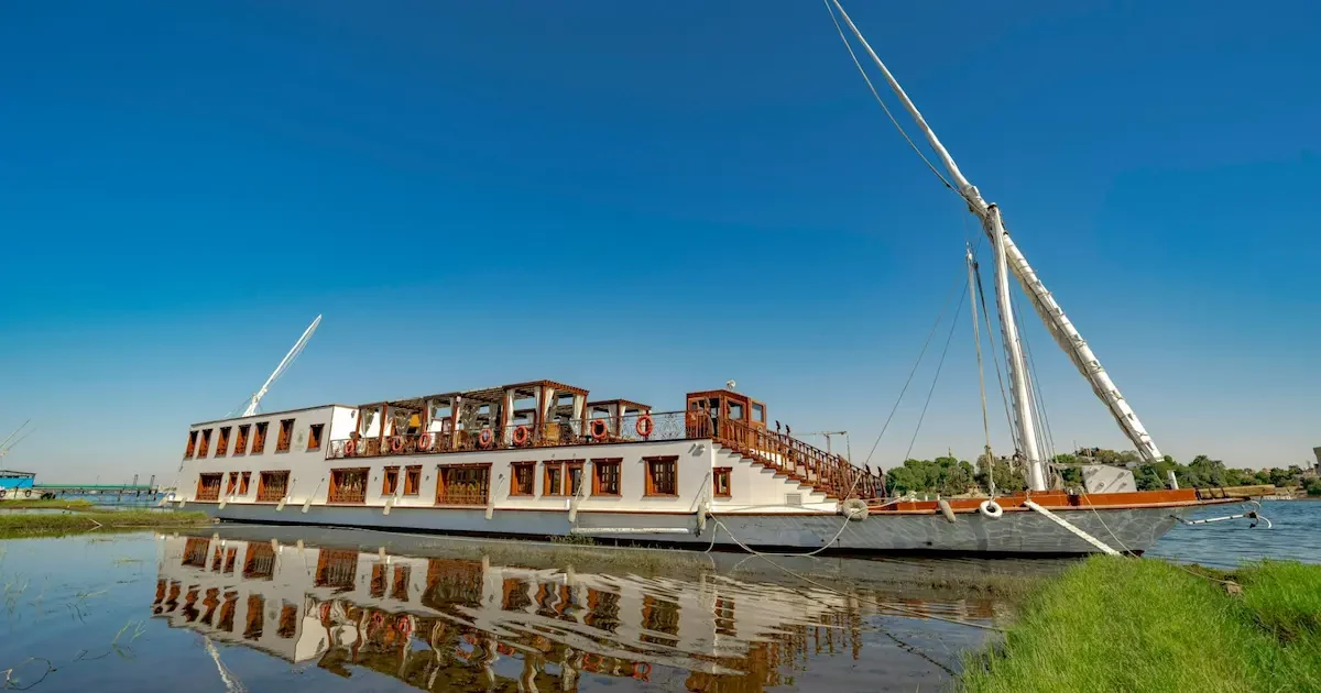 Dahabiya sailing on the Nile River