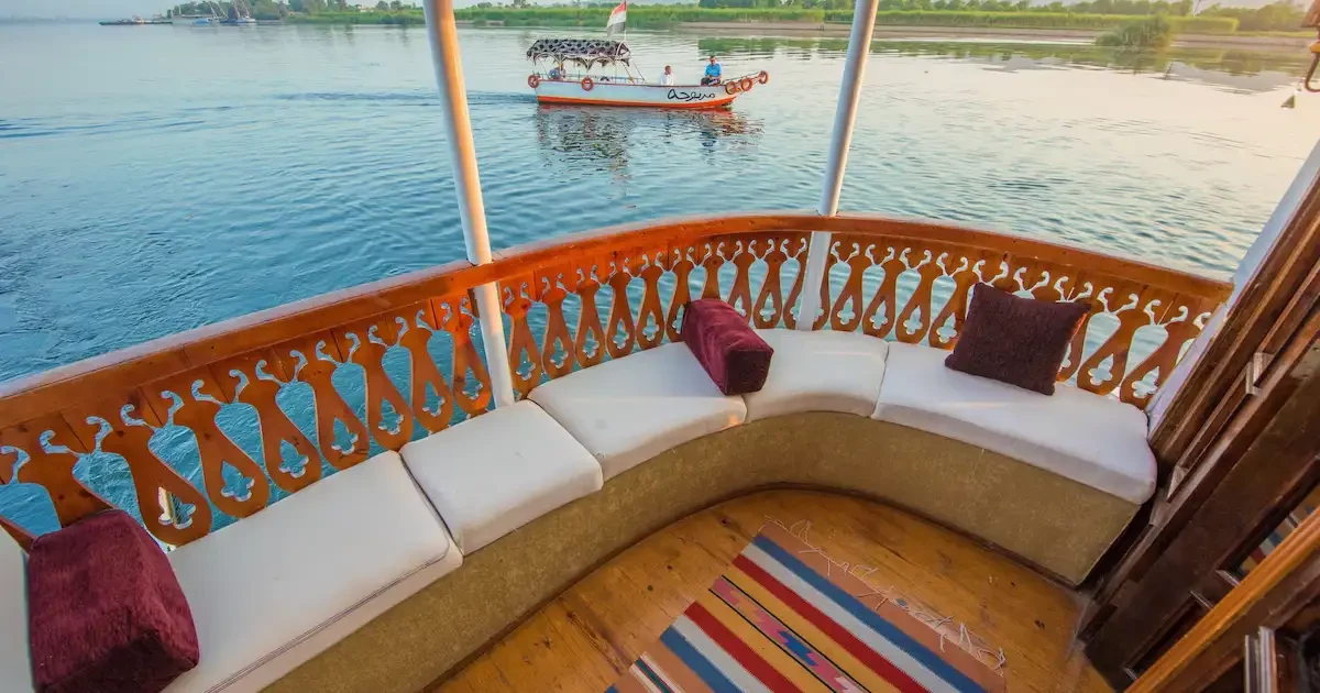 Sundeck of Royal Cleopatra with lounge seating