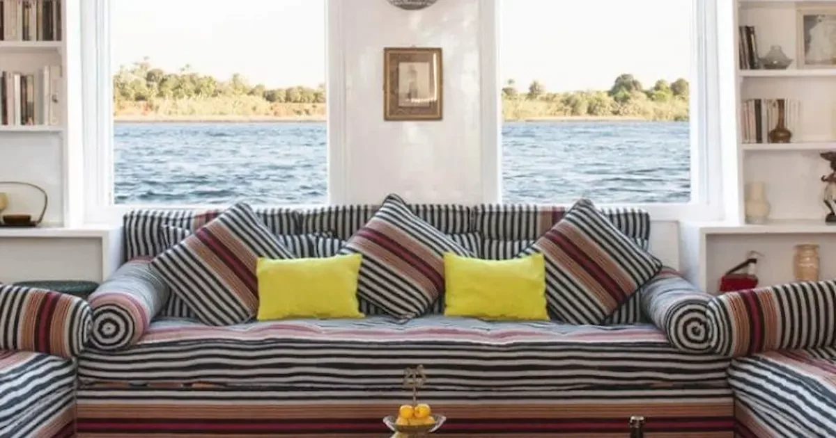malouka-dahabiya-deck Malouka Dahabiya deck view on the Nile