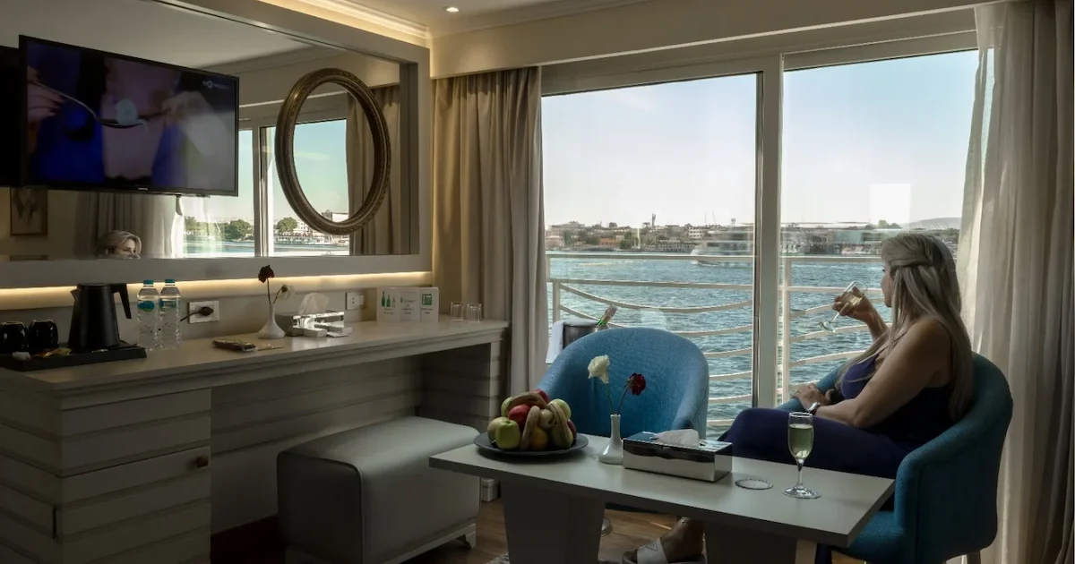Deluxe cabin on Concerto Nile Cruise