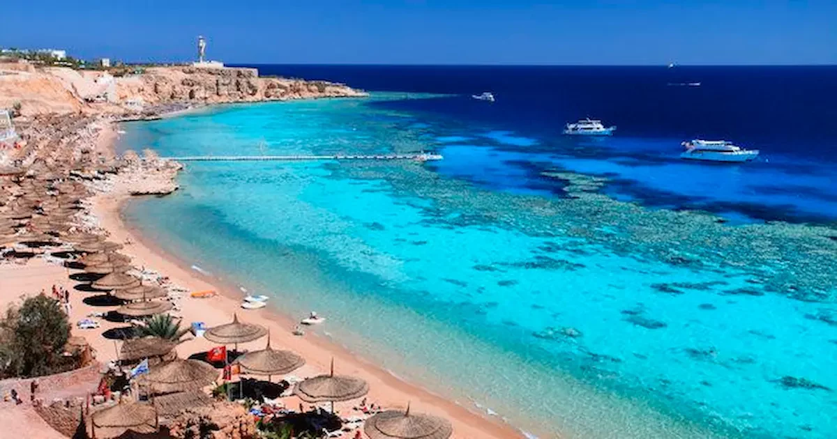 Family relaxing in Hurghada Red Sea