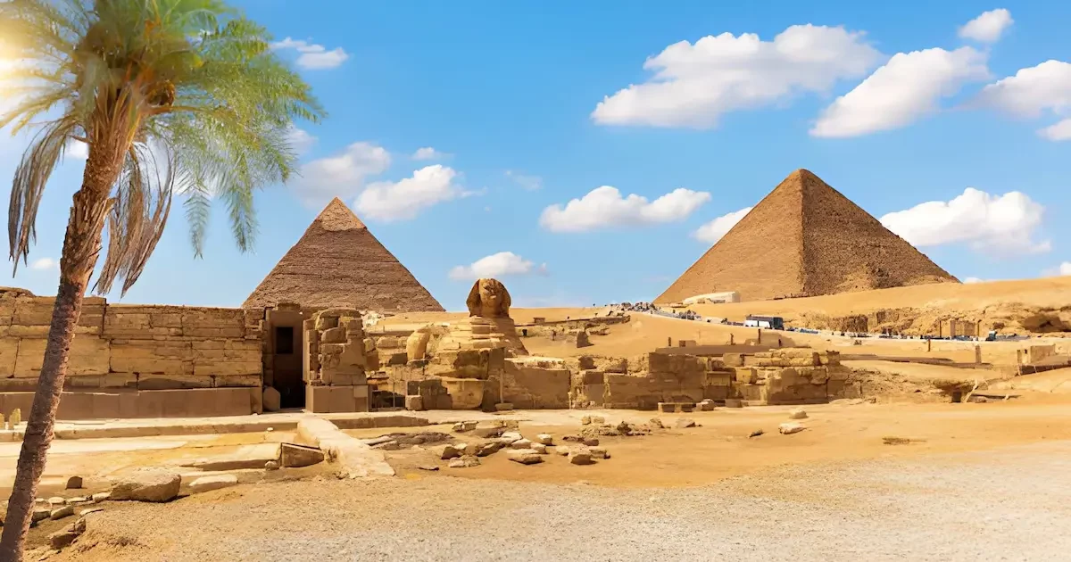 Cairo Luxor Aswan group travel at Giza Pyramids