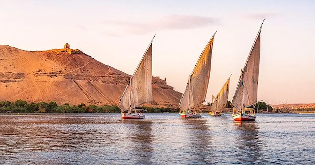 Felucca sail on the Nile River