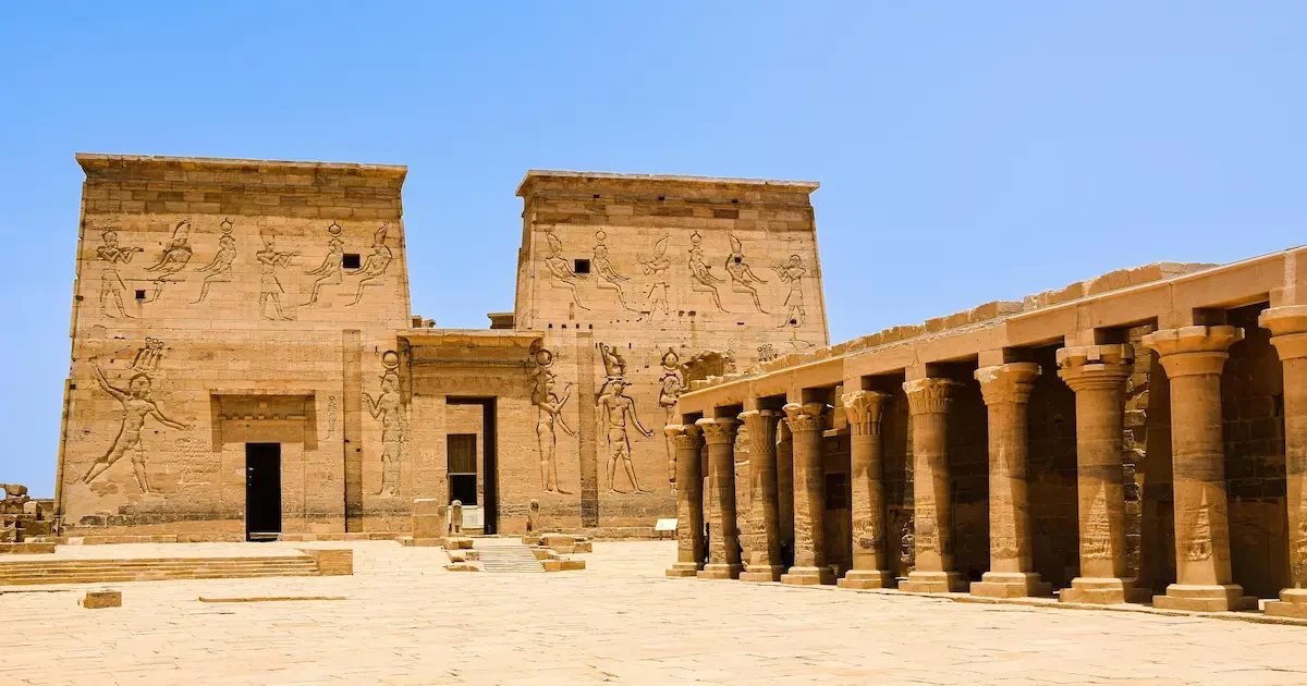 Group travel at Philae Temple Aswan