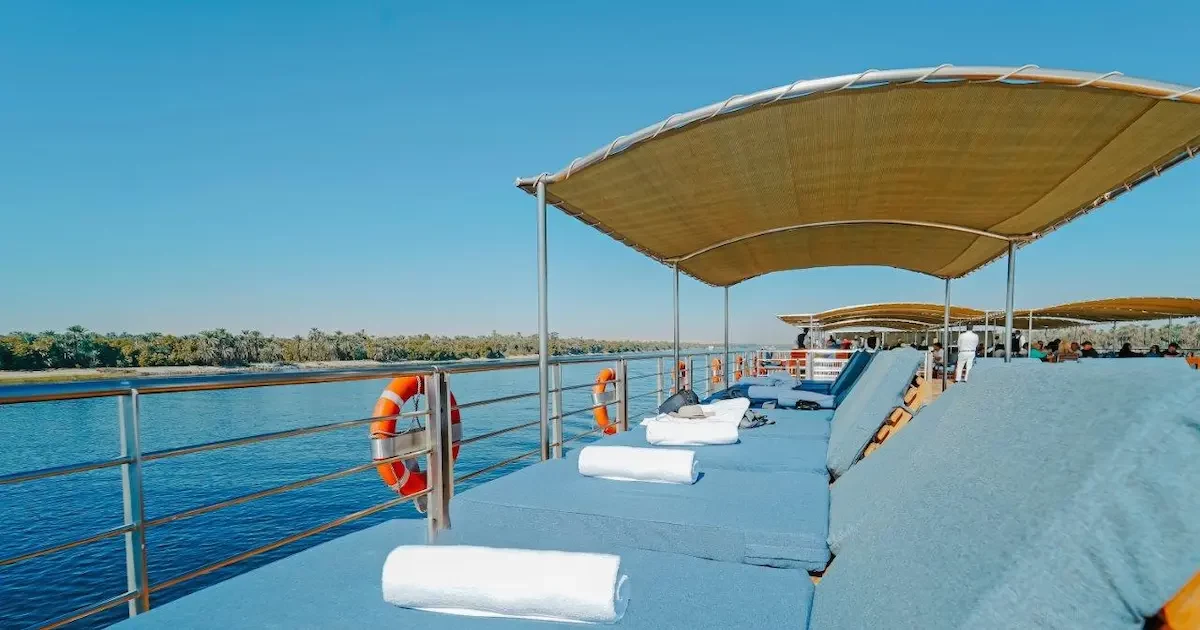 MS Miriam sundeck with panoramic Nile view