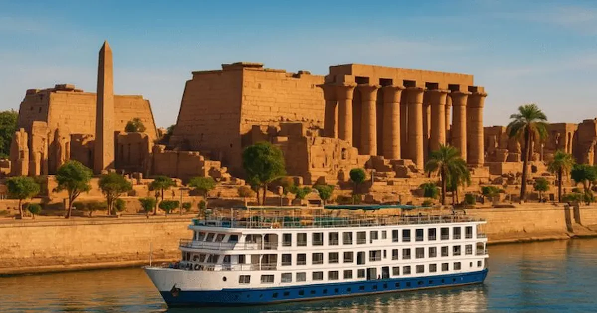 Family exploring Luxor and Aswan temples