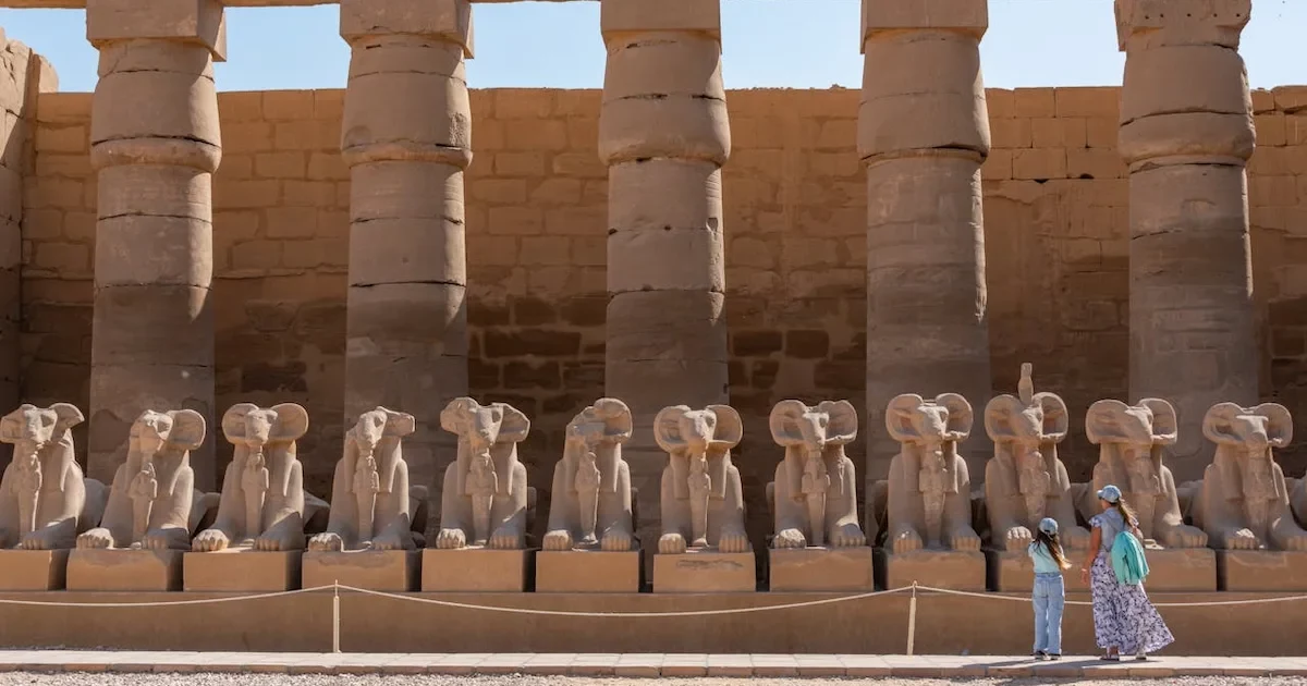 Group tour at Karnak Temple Luxor