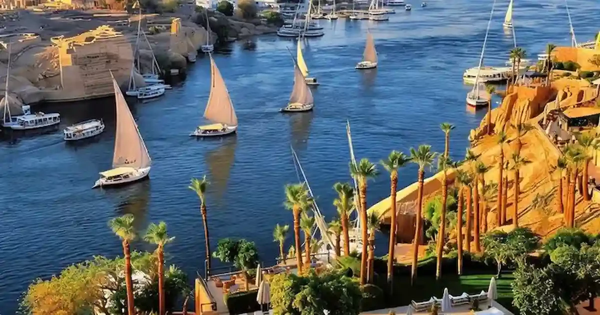 Scenic drive from Luxor to Edfu along the Nile
