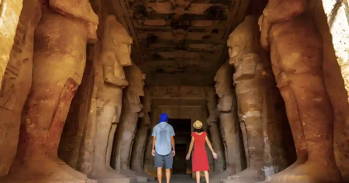 tourists exploring Abu Simbel tour from Aswan
