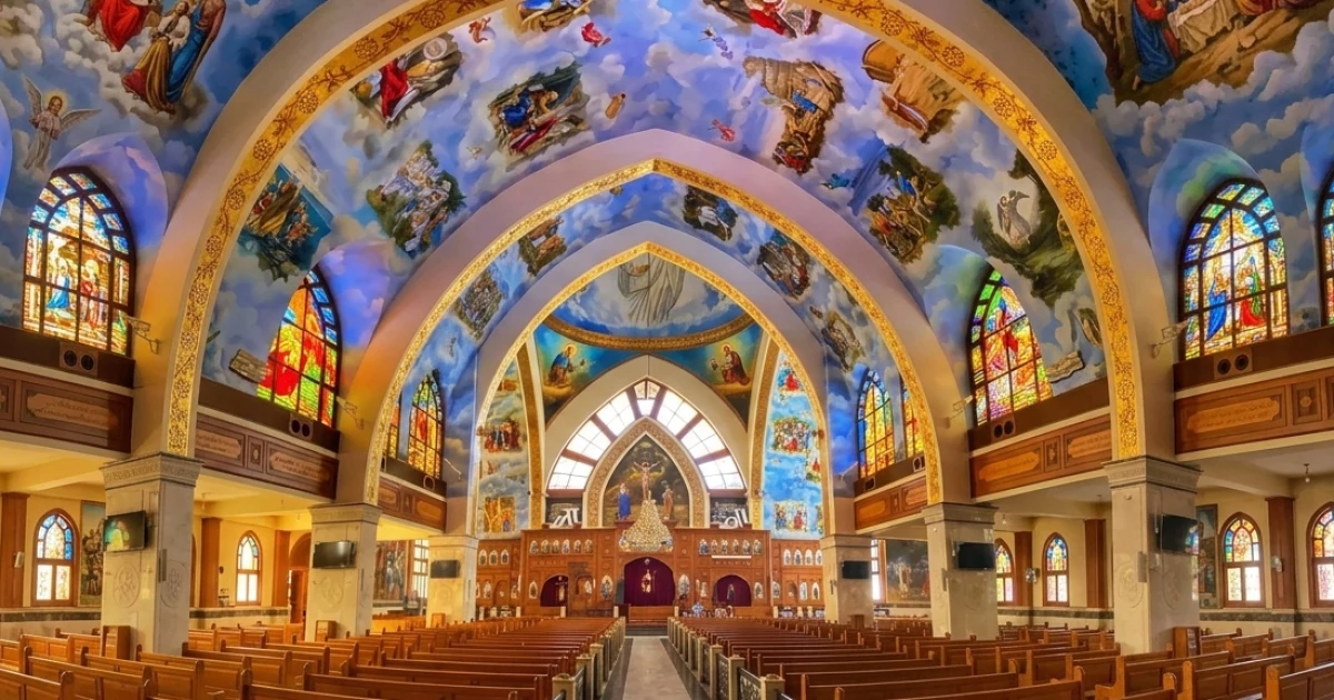 st mary and st mark coptic orthodox church interior icons