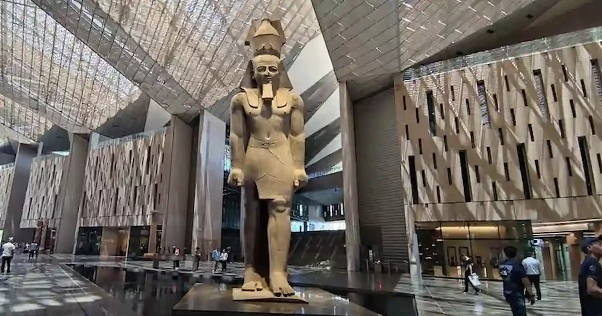 ancient Egyptian artifacts in Grand Egyptian Museum