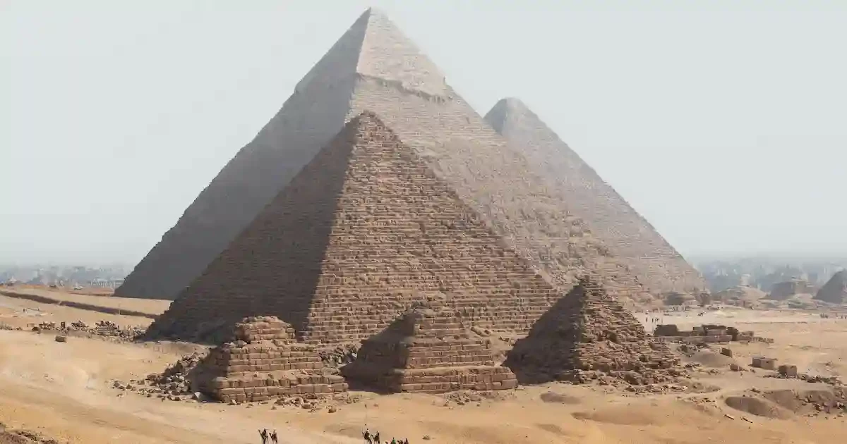 Giza pyramids during pyramids & grand egyptian museum tour