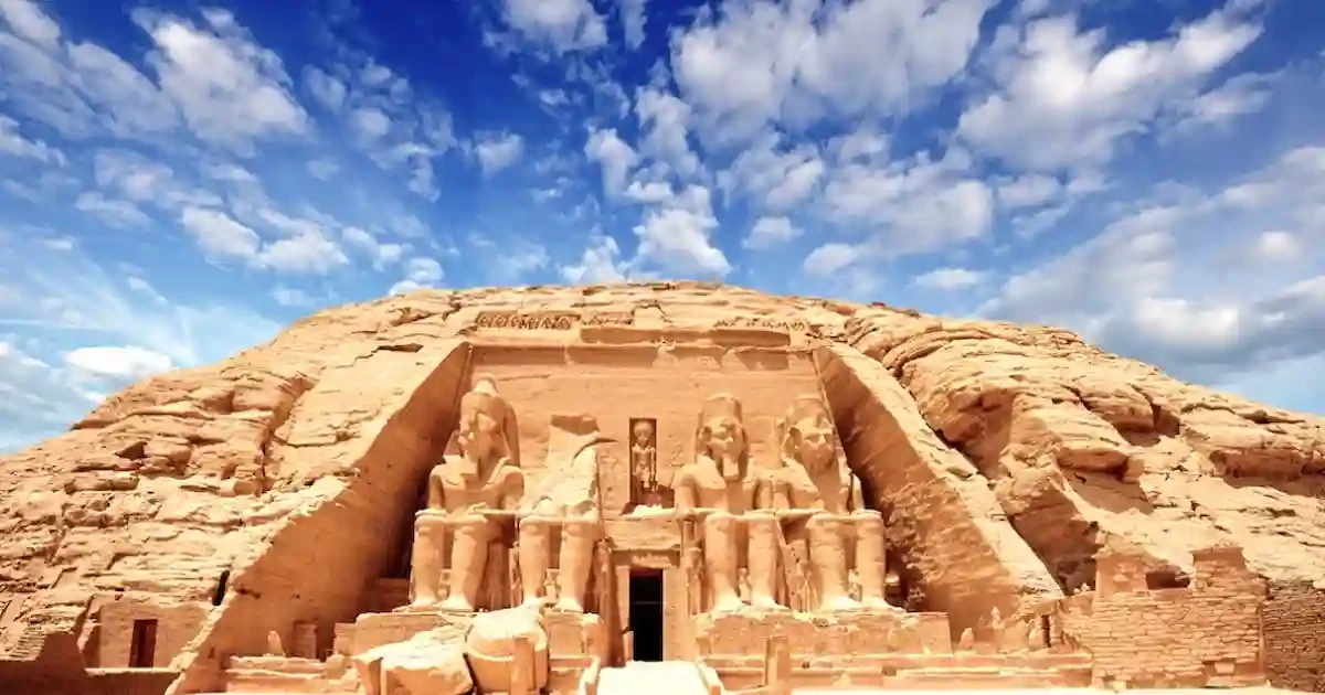 Abu Simbel temple tour showing colossal statues of Ramses II