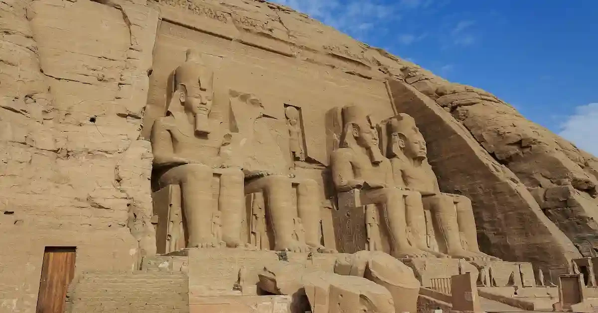sunrise at abu simbel temples egypt