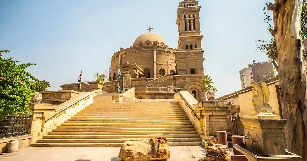Church of St Sergius interior Coptic Cairo tour