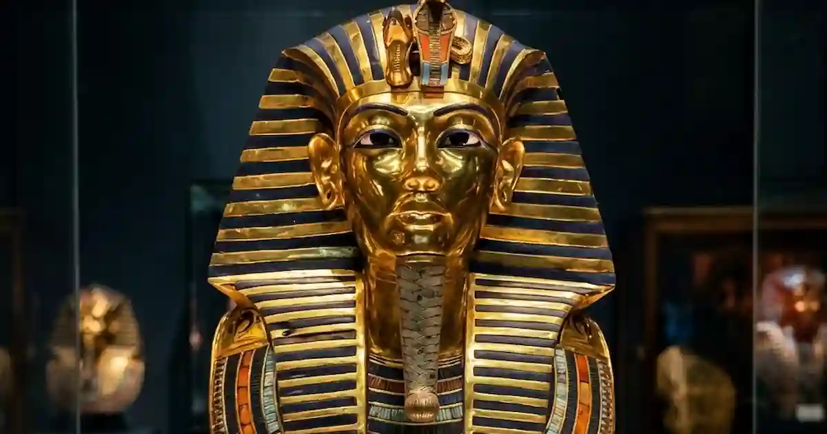 Tutankhamun golden mask Egyptian Museum Cairo
