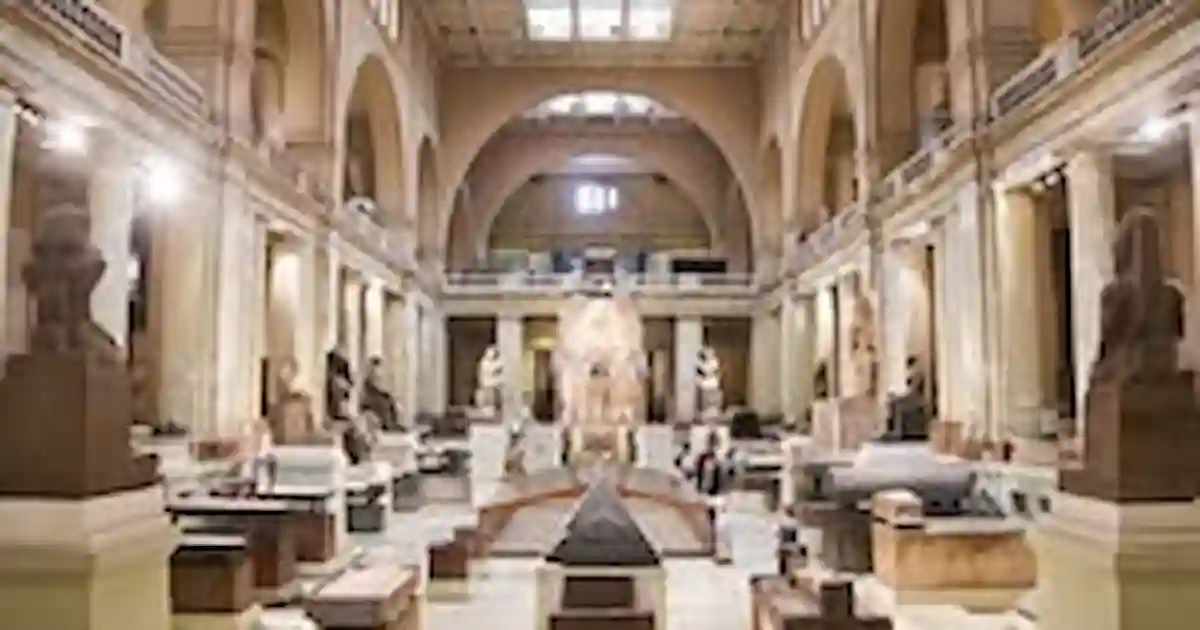 Egyptian Museum artifact hall Cairo tour