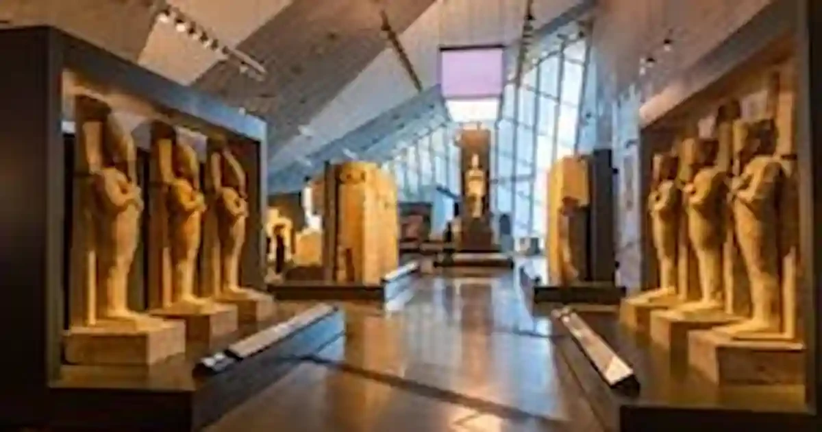interior galleries of Grand Egyptian Museum private tour