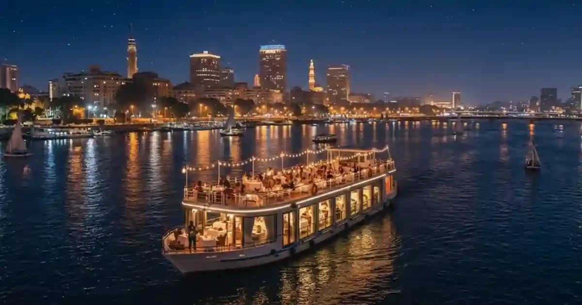 Nile dinner cruise boat Cairo Egypt