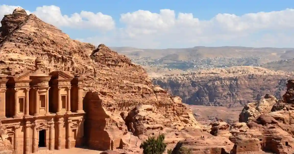 panoramic view petra jordan tour