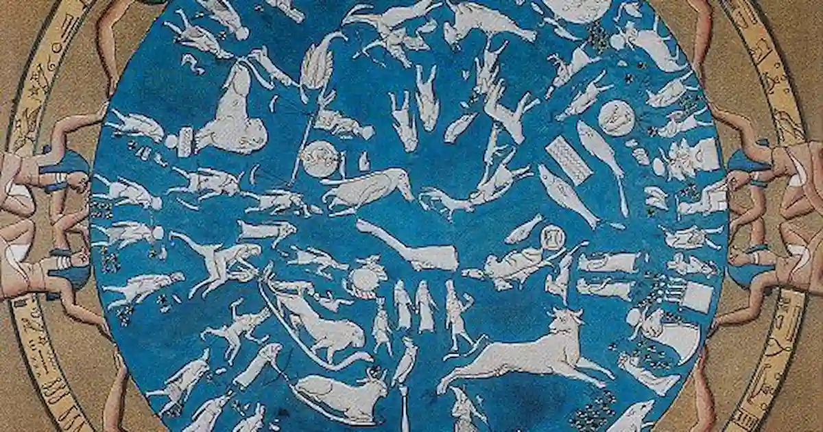 Dendera zodiac ceiling ancient Egyptian astronomy