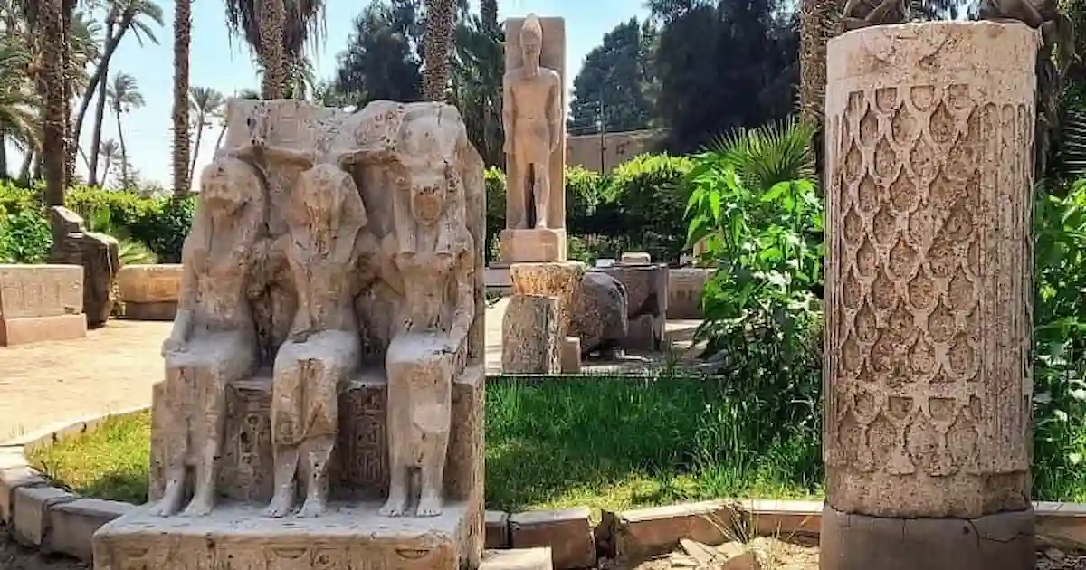 Ancient Memphis open-air museum in Egypt