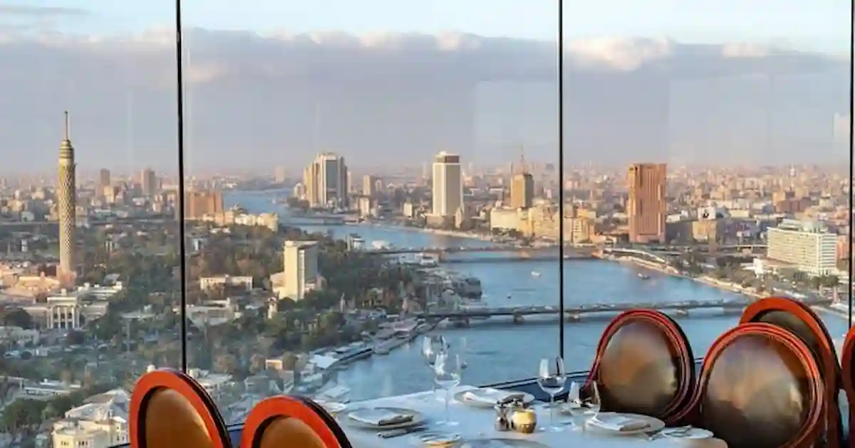 Cairo Tower restaurant rotating dining experience