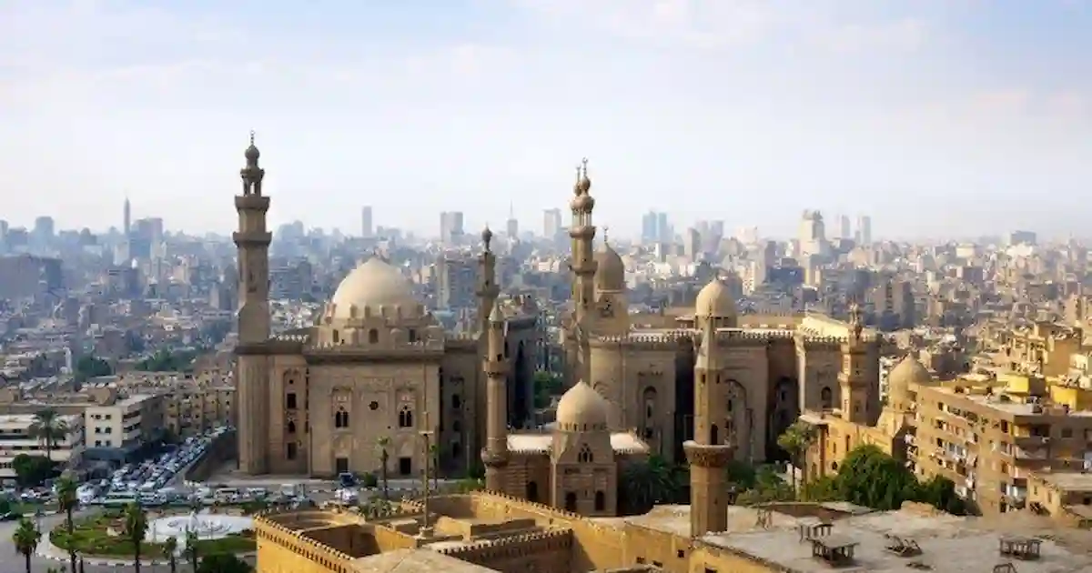 Panoramic Cairo skyline from Cairo Citadel
