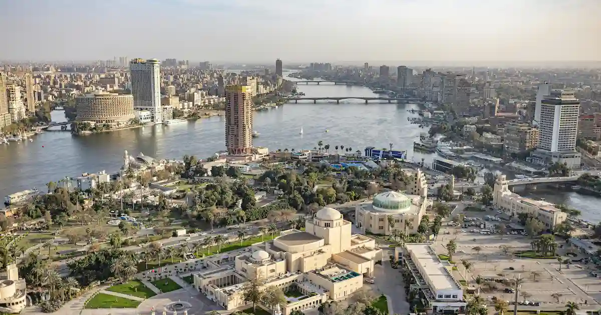 Cairo skyline during 2 day trip from Hurghada