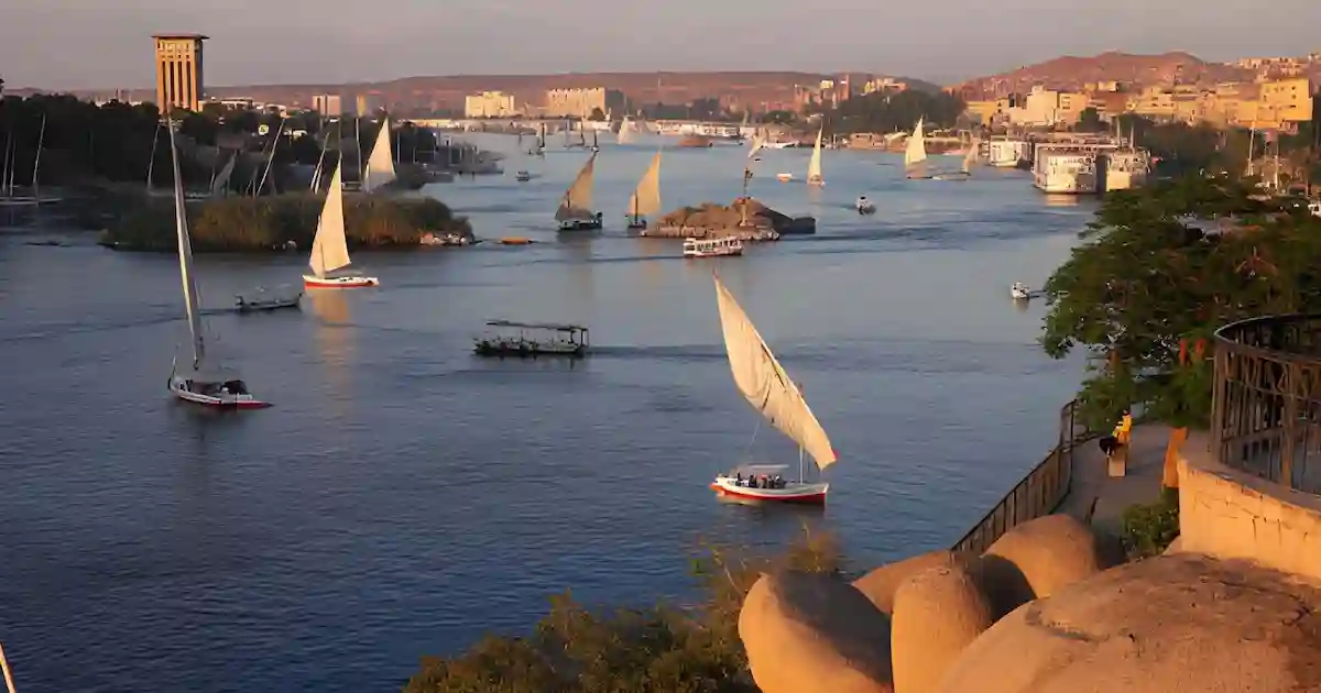 Nile River view Luxor Egypt