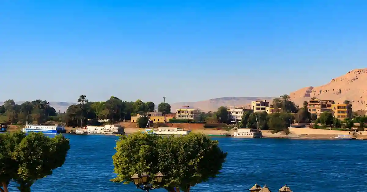 Lunch beside the Nile during Luxor day trip