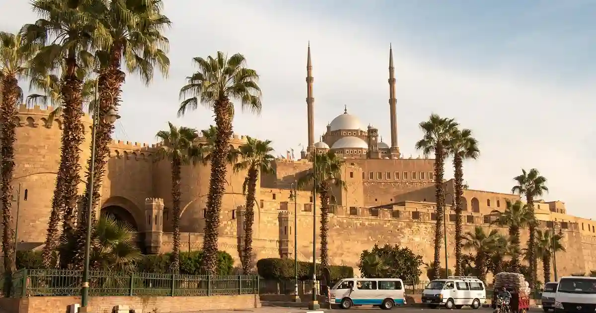 Citadel Of Saladin Egypt panoramic view over Cairo
