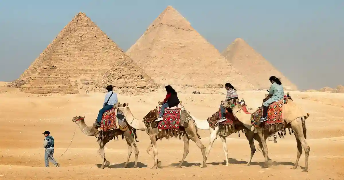 Pyramids of Giza during 2 day trip to Cairo from Hurghada