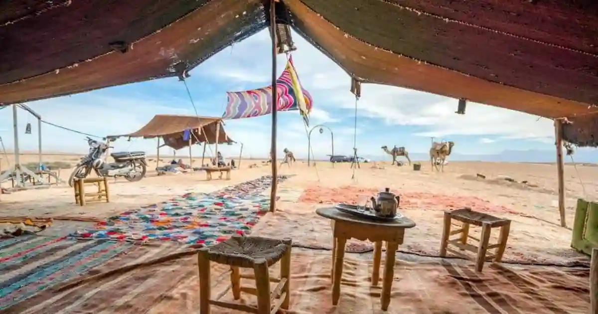 Traditional Bedouin camp during Marsa Alam camel safari